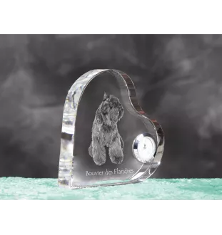 Bouvier zegar w kształcie serca z psem Art-Dog