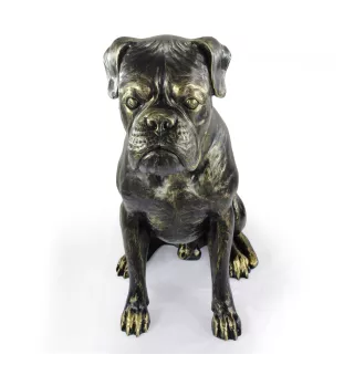 Boxer - Statue de chien à l'échelle 1:1, statue pour le jardin par Art-Dog