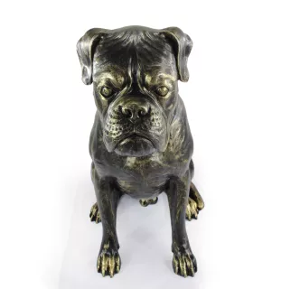 Boxer - Statue de chien à l'échelle 1:1, statue pour le jardin par Art-Dog