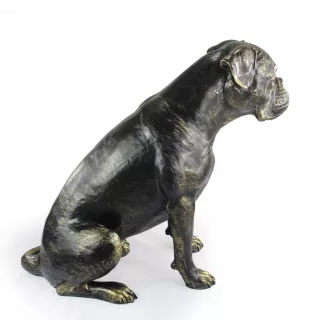 Boxer, Deutscher Boxer - Lebensgroße Hundestatue, Figur im Maßstab 1:1, Statue für den Garten von Art-Dog