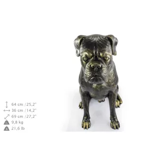 Boxer, Deutscher Boxer - Lebensgroße Hundestatue, Figur im Maßstab 1:1, Statue für den Garten von Art-Dog