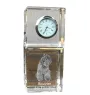 Bouvier des Flandres - montre en cristal avec photo, photo de chien dans un cristal, horloge de bureau personnalisée de la marque Art-Dog