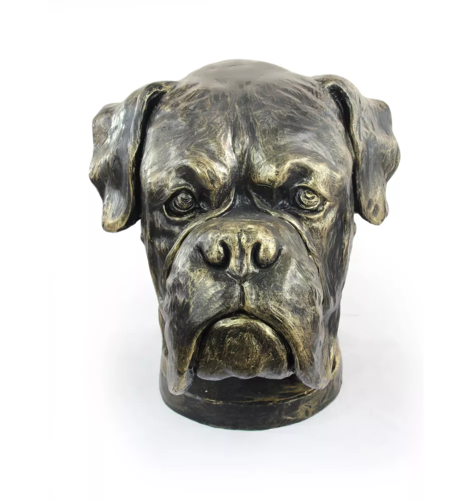 Boxer, German Boxer II - dog bust, large dog head for the garden, unique living room decoration by Art-Dog brand
