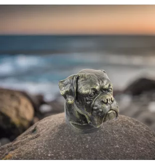 Boxer, German Boxer II - dog bust, large dog head for the garden, unique living room decoration by Art-Dog brand