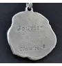 Bouvier des Flandres - un collier avec un chien, un pendentif de chien sur une chaîne en argent, un bijou unique de la marque Art-Dog