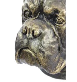 Boxer, Deutscher Boxer II - Urne für Hundeasche, Hundebüste, großer Hundekopf für den Garten von Art-Dog