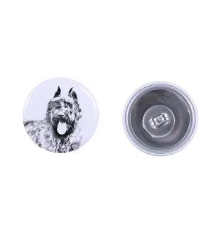 Bouvier des Flandres, Flanders Cattle Dog - unique dog earrings, your pet on a keychain, Art-Dog's own brand