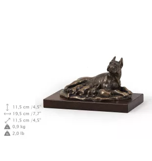 Boxer, German Boxer II - dog statue, figurine for office, trophy for dog show by Art-Dog brand