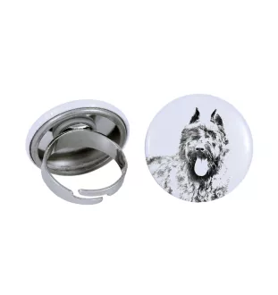 Bouvier des Flandres - bijoux pour femmes avec l'image d'un chien, produit fait à la main, possibilité d'ajouter sa propre photo, marque Art-Dog