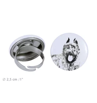 Bouvier des Flandres, Flanders Cattle Dog - women's jewelry with a dog portrait, handmade product, possibility to add your own photo, Art-Dog brand