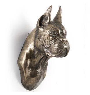 Boxer, German Boxer I - Dog statue, hanging bust, unique decoration for dog lover by Art-Dog brand