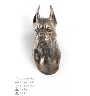 Boxer I - Statue de chien, buste suspendu, décoration unique pour les amoureux des chiens par la marque Art-Dog