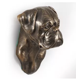 Boxer II - Statue de chien, buste suspendu, décoration unique pour les amoureux des chiens par la marque Art-Dog