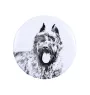 Bouvier des Flandres, Flanders Cattle Dog - magnet with a dog's pupil, exceptionally light, strong magnet, handmade product by the Art-Dog brand