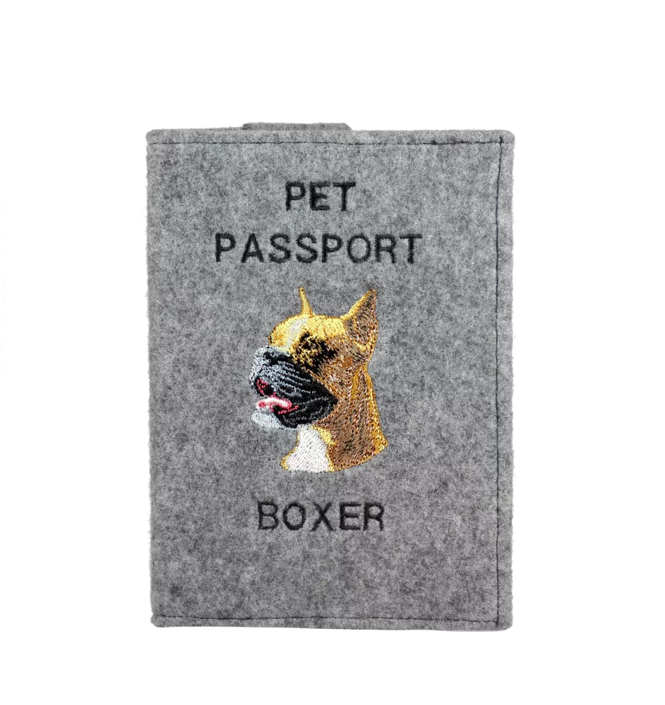 Boxer I - Porte passeport pour chien, porte document, cadeau pour le voyageur de la marque Art-Dog