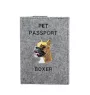 Boxer, German Boxer I - Dog passport case, document case, gift for the traveller from the Art-Dog brand