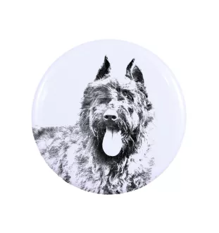 Bouvier des Flandres - badge avec votre chien, ajoutez votre propre photo, marque Art-Dog