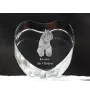 Bouvier des Flandres, Flanders Cattle Dog - a photo of a dog in crystal, crystal heart, unique photo frame from the Art-Dog brand