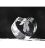 Bouvier des Flandres, Flanders Cattle Dog - a photo of a dog in crystal, crystal heart, unique photo frame from the Art-Dog brand