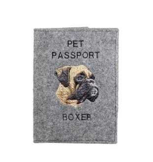 Boxer II - Porte passeport pour chien, porte document, cadeau pour le voyageur de la marque Art-Dog