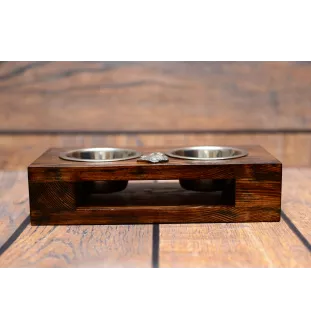 Bouvier drewniany stojak na miski Art-Dog