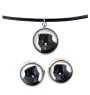 Flandrischer Treibhund, Bouvier des Flandres - Schmuck mit Ihrem Foto-Box, Halskette und Ohrringe-Set, personalisierte Produkte der Marke Art-Dog.