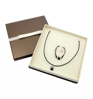 Bouvier des Flandres - ensemble de bijoux avec votre photo, ensemble fait à la main, bracelet et collier de la marque Art.-Dog