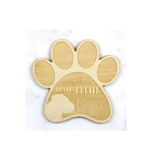 Boxer, Deutscher Boxer II - Tasse Untersetzer, graviert Untersetzer mit Hund, Geschenk für Hundeliebhaber von Art-Dog Marke