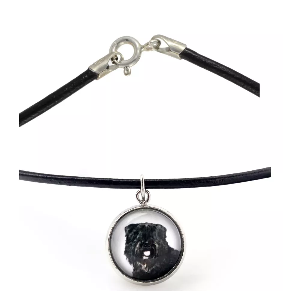 Bouvier des Flandres, Flanders Cattle Dog - necklace in a box, elegant decoration, pendant from the Art-Dog brand