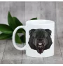 Bouvier des Flandres - tasse avec une photo et un motif de chien géométrique Art-Dog
