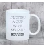 Bouvier des Flandres, Flanders Cattle Dog - cup with a geometric dog image and the inscription Art-Dog