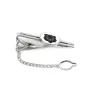 Bouvier des Flandres, Flanders Cattle Dog - geometric tie clip with a picture and inscription from Art-Dog