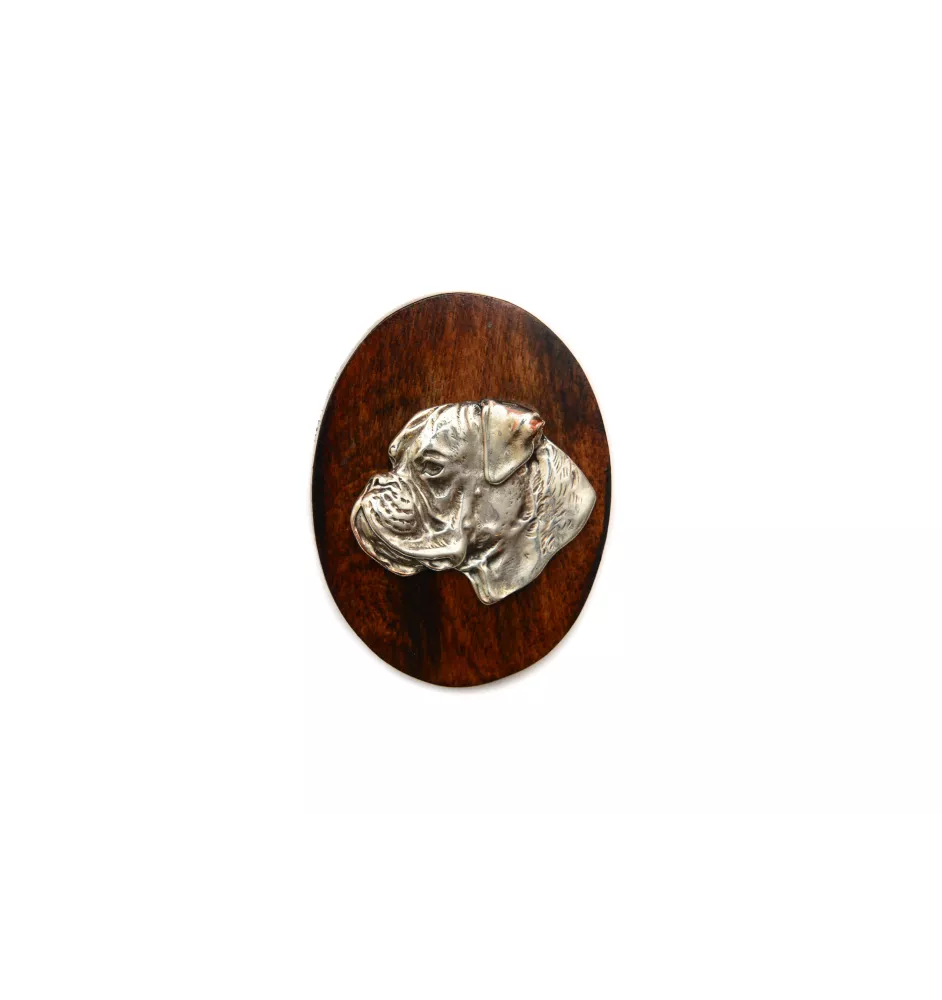 Boxer, German Boxer I - Dog show brooch, starter number clip, dog pin by Art-Dog