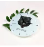 Bouvier des Flandres, Flanders Cattle Dog - geometric wall clock with a picture and the brand name Art-Dog