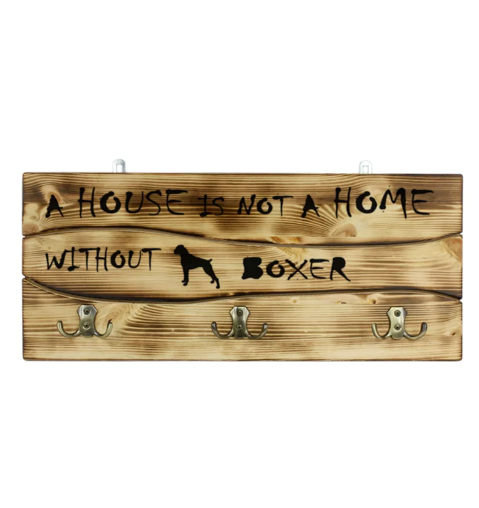 Boxer - porte-vêtements avec chien, exposition de médailles, décoration pour la maison de la marque Art-Dog