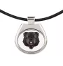 Bouvier des Flandres, Flanders Cattle Dog - necklace with a geometric design and the inscription "Art-Dog"