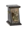 Boxer, German Boxer - urn for dog ashes, elegant urn with a statue, commemorative urn with a bust of a dog by Art-Dog brand