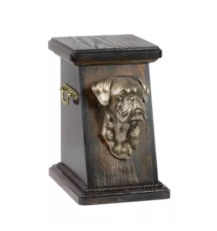 Boxer I - urne pour les cendres d'un chien, une urne élégante avec une statuette, une urne commémorative avec un buste de chien de la marque Art-Dog