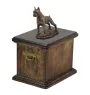 Boxer, Deutscher Boxer I eine Urne für die Asche des Hundes, eine Urne mit einer Statue, eine elegante Urne im klassischen Stil der Marke Art-Dog