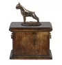 Boxer, German Boxer I - urn for the ashes of a dog, urn with a statuette, elegant urn in the classic style of the Art-Dog brand