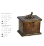 Boxer, German Boxer II - urn for the ashes of a dog, urn with a statuette, elegant urn in the classic style of the Art-Dog brand