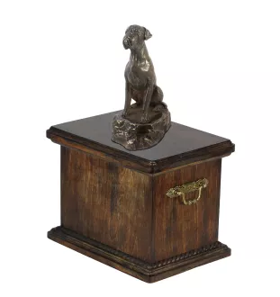 Boxer IV - une urne pour les cendres d'un chien, une urne avec une statuette, une urne élégante de style classique de la marque Art-Dog