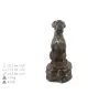 Boxer, Deutscher Boxer IV eine Urne für die Asche des Hundes, eine Urne mit einer Statue, eine elegante Urne im klassischen Stil der Marke Art-Dog