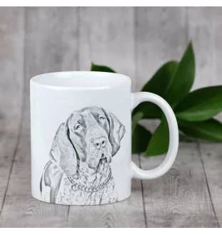 Pies Bracco Italiano kubek z psem good morning Art-Dog