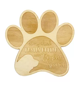 Boykin Spaniel - Tasse Untersetzer, graviert Untersetzer mit Hund, Geschenk für Hundeliebhaber von Art-Dog Marke