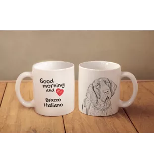 Bracco Italiano - cup with a dog, cup with a photo, personalized gift from the Art-Dog brand