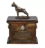 Boxer I - urne pour les cendres de chien, urne avec une statuette, urne personnalisée pour les cendres de chien de la marque Art-Dog
