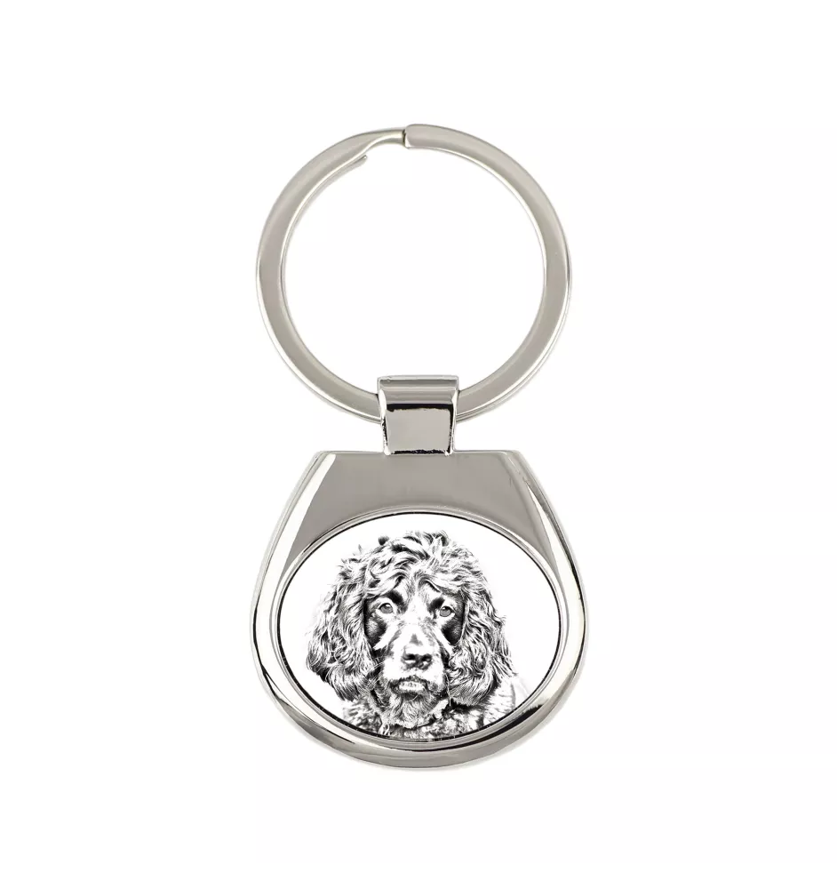Boykin Spaniel, Swamp Poodle - keychain with a dog, keychain with a print, personalized pendant from the Art-Dog brand