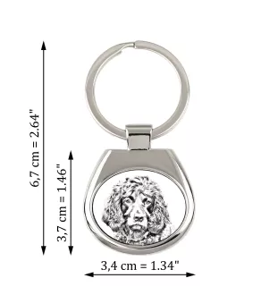 Boykin Spaniel, Swamp Poodle - keychain with a dog, keychain with a print, personalized pendant from the Art-Dog brand