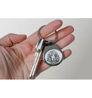 Boykin Spaniel, Swamp Poodle - keychain with a dog, keychain with a print, personalized pendant from the Art-Dog brand